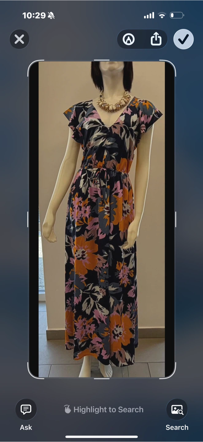 Floral Print Maxi Dress like new size large - photo 3
