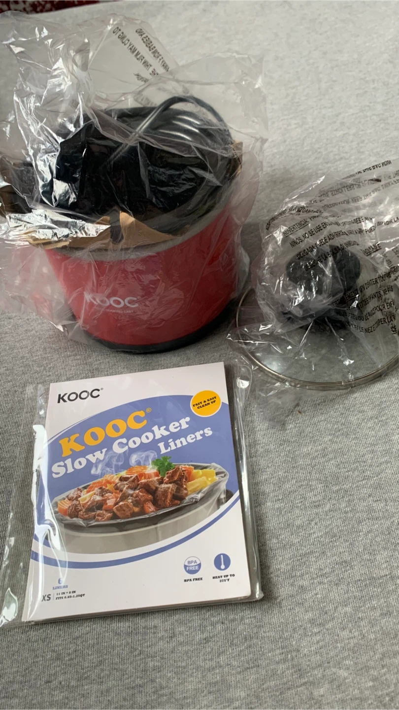 KOOC 0.65-Quart Slow Cooker Red - BNIB