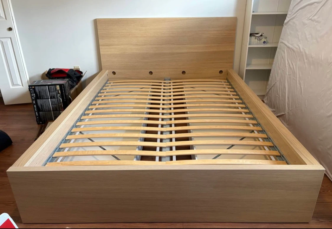 IKEA MALM Queen Bed Frame with Storage
