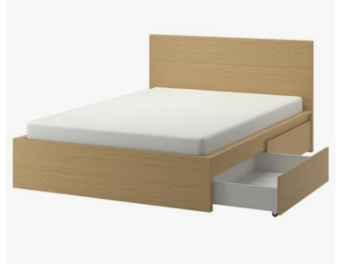 IKEA MALM Queen Bed Frame with Storage - photo 5