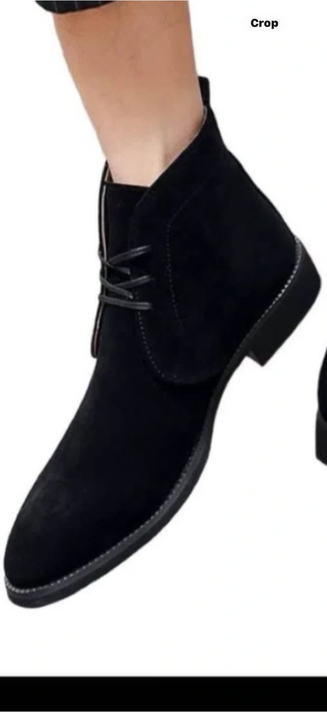 Black Suede Chukka Boots brand new size 8 - photo 3