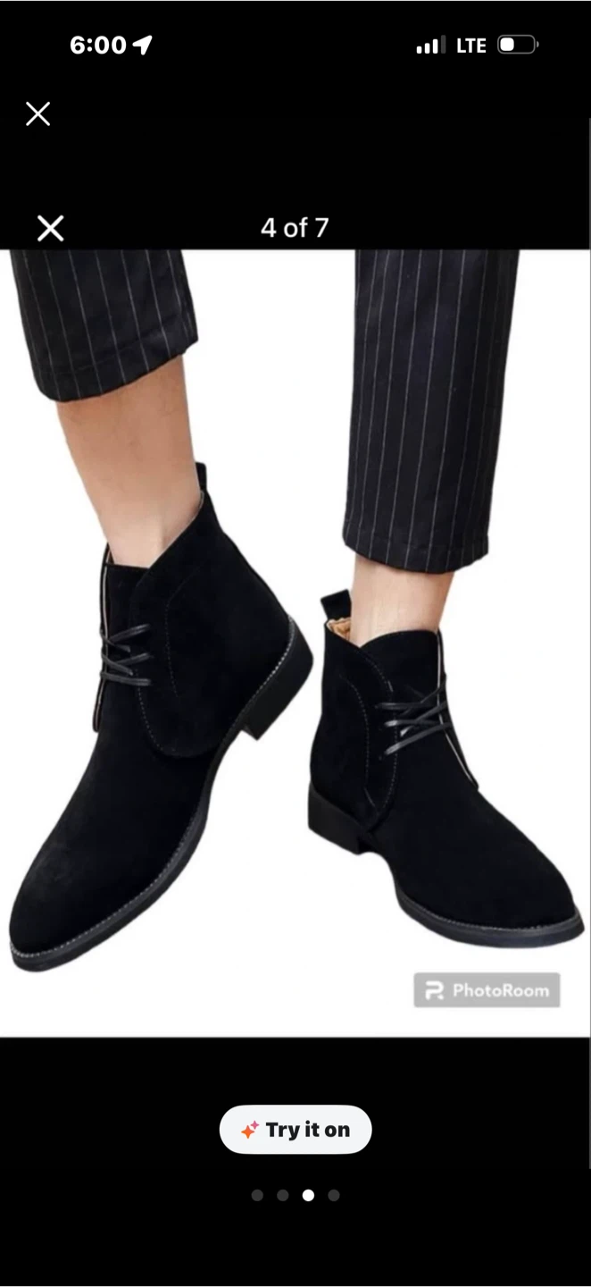 Black Suede Chukka Boots brand new size 8 - photo 4