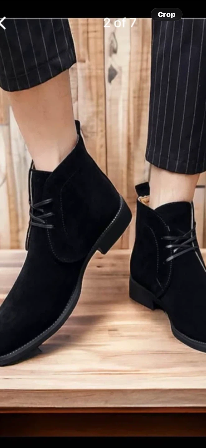 Black Suede Chukka Boots brand new size 8 - photo 5