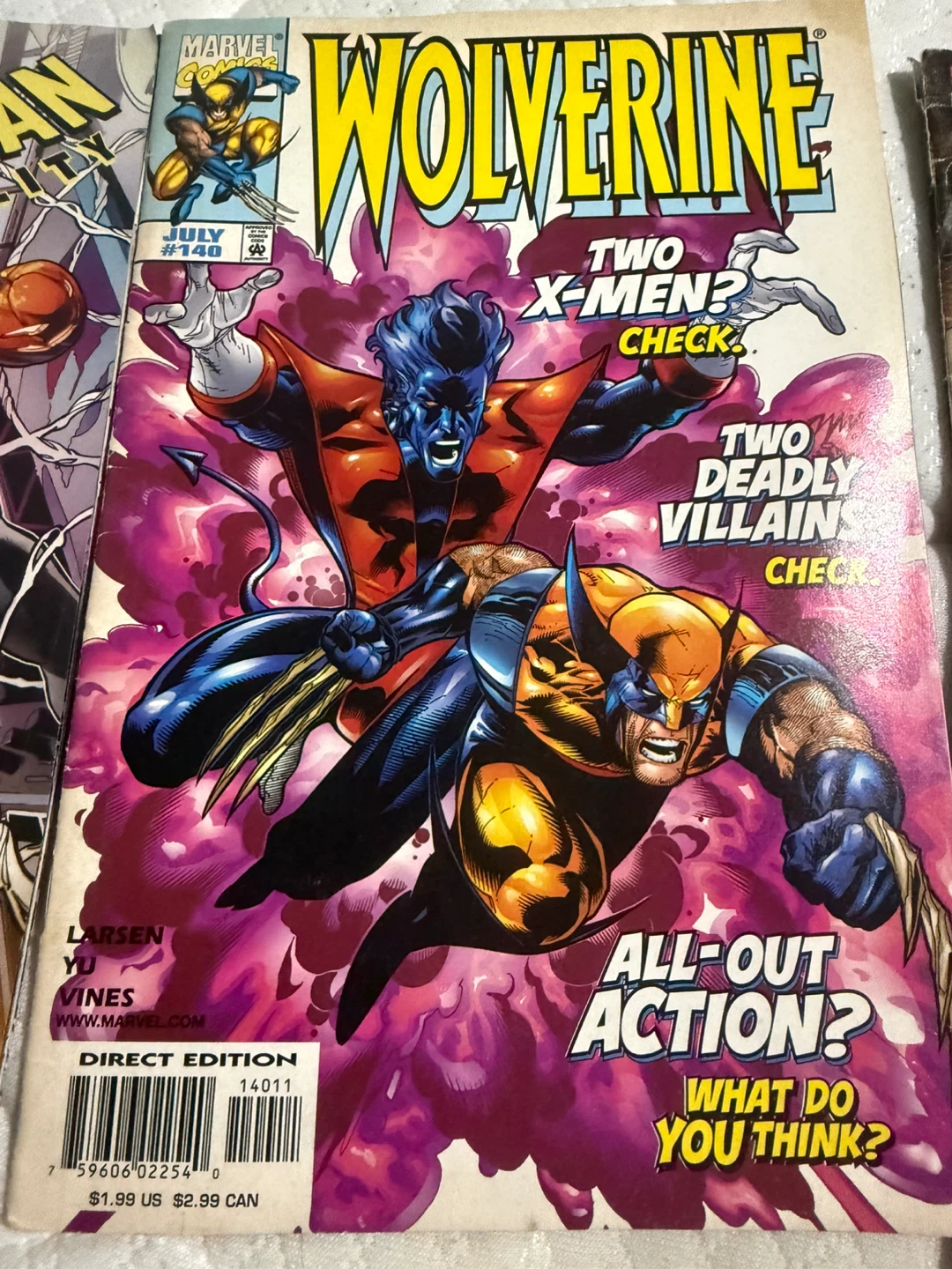 Lot of 5 Marvel Comics (Sold Individually 4 dollars each) - photo 3