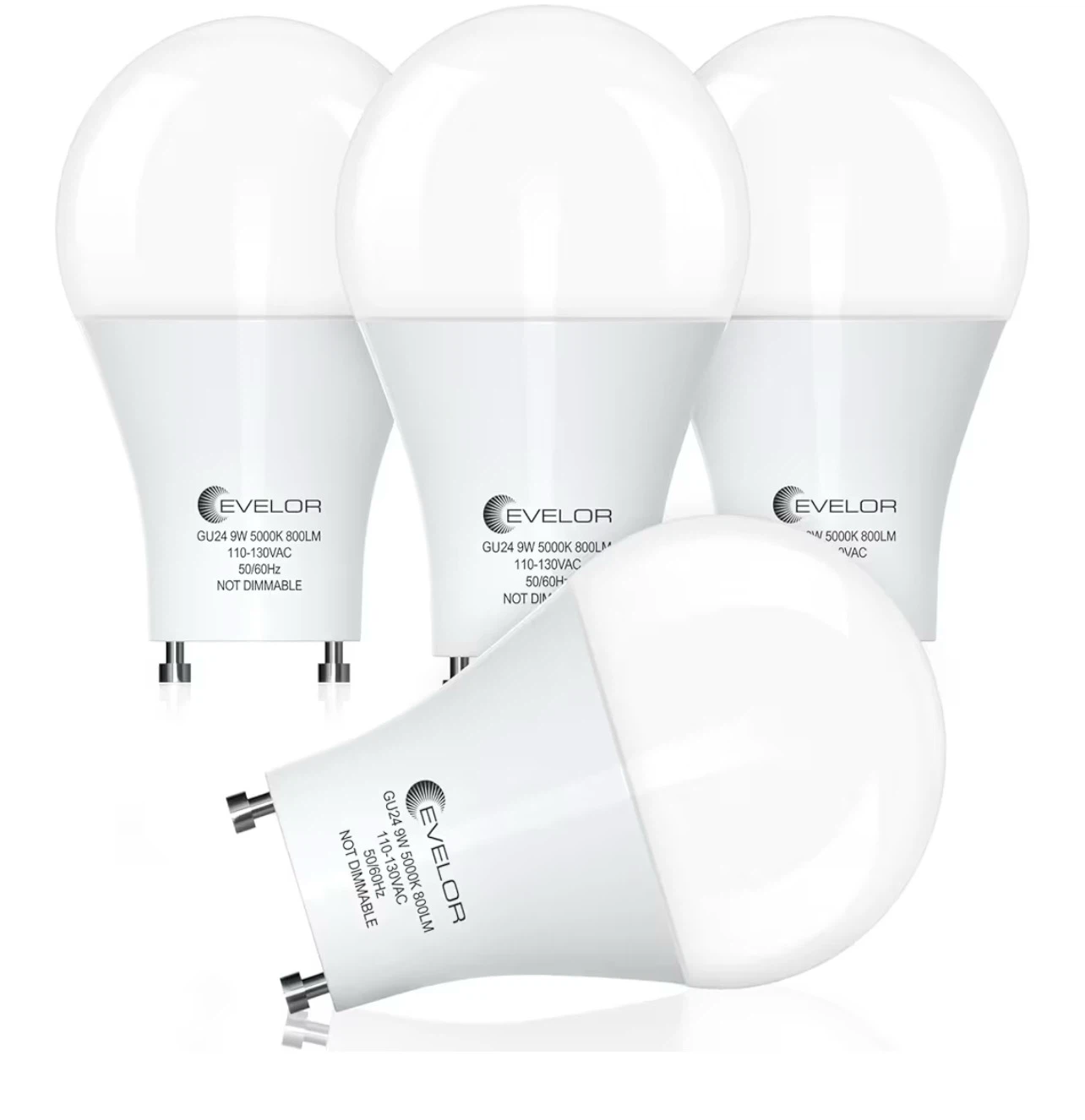 🆕 EVELOR GU24 LED bulbs (2-pack) 💡✨