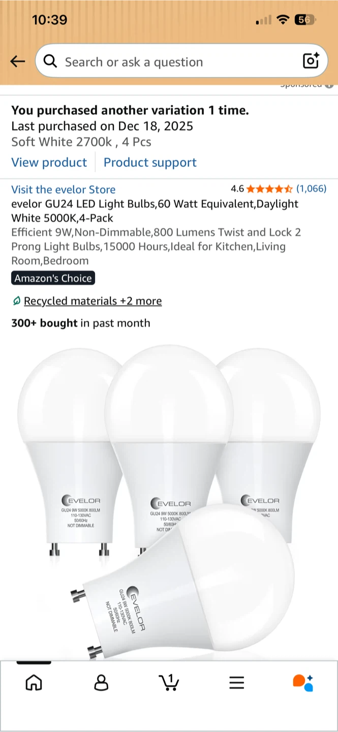 🆕 EVELOR GU24 LED bulbs (2-pack) 💡✨ - photo 2