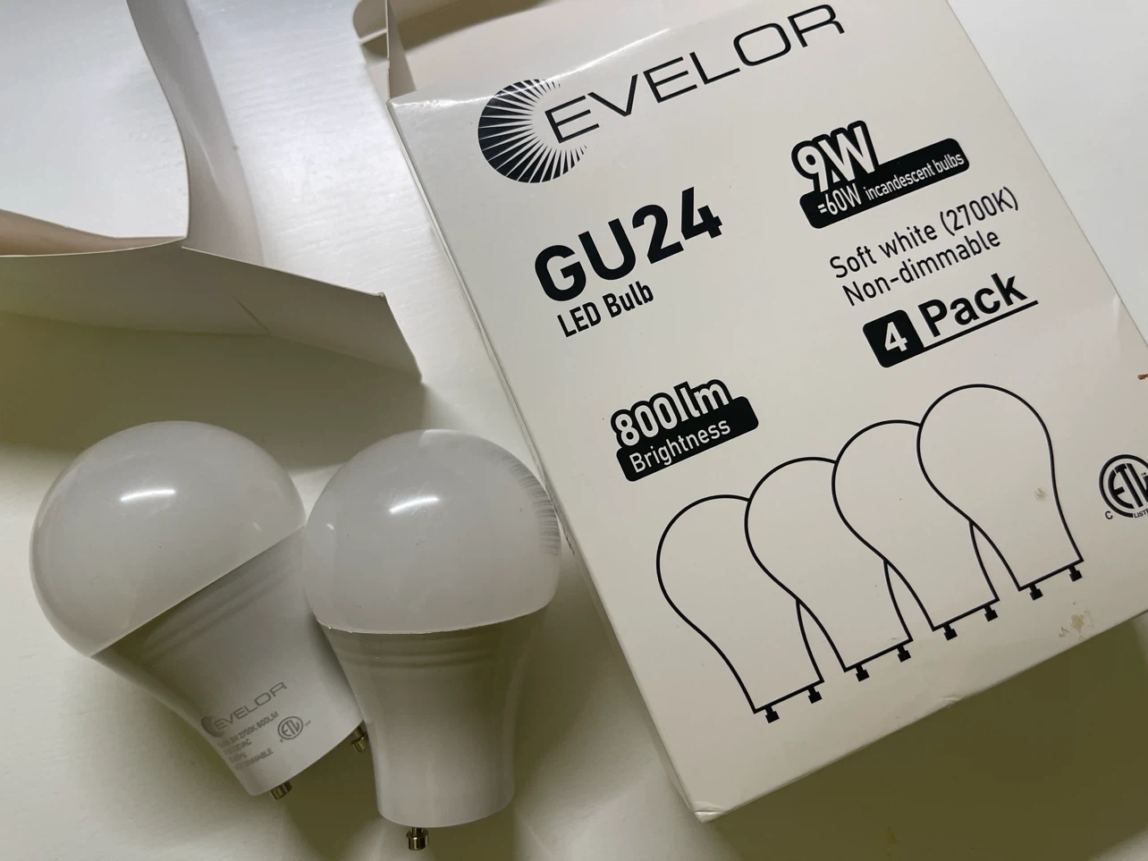 🆕 EVELOR GU24 LED bulbs (2-pack) 💡✨ - photo 5