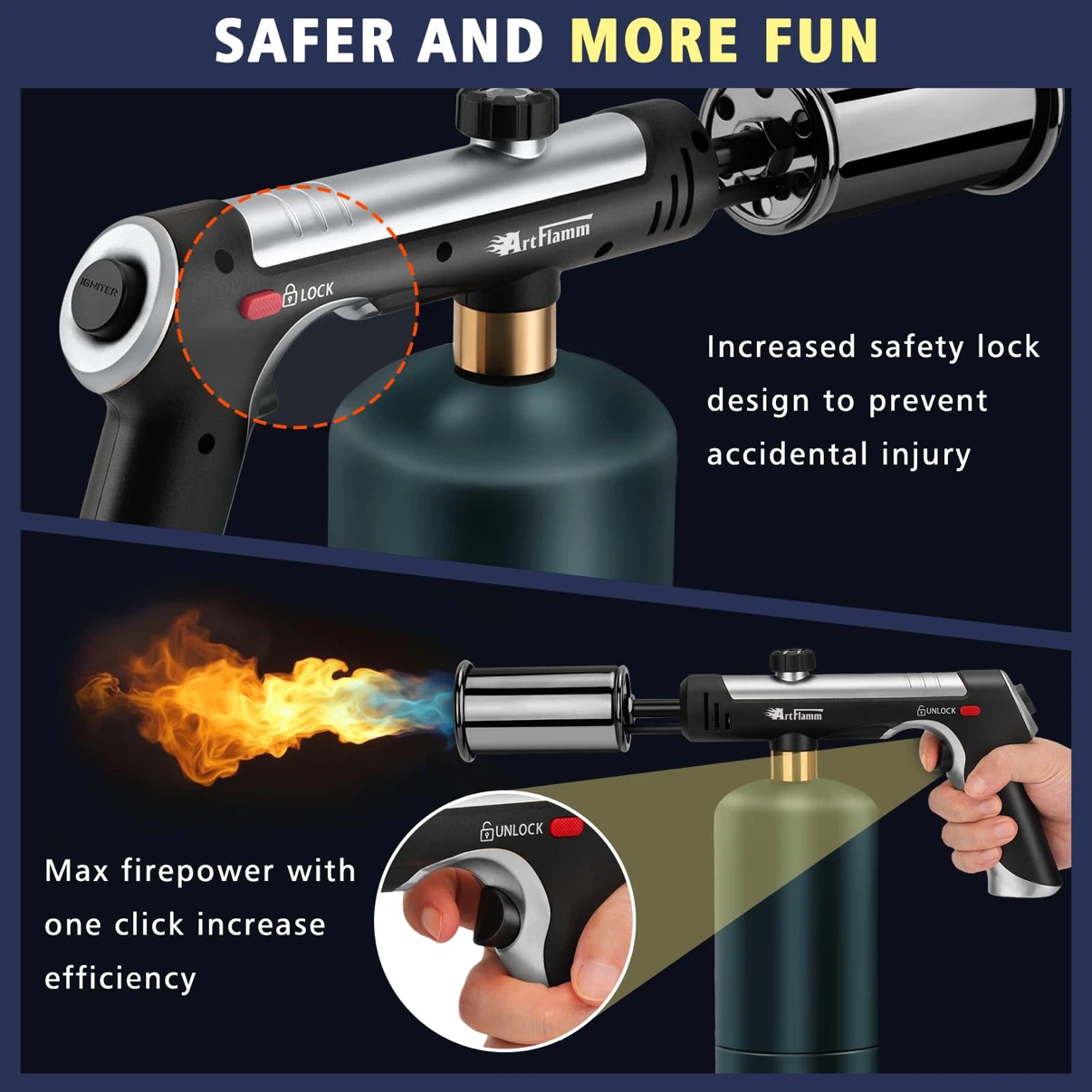 Powerful Propane Torch with Turbo Mode - photo 3