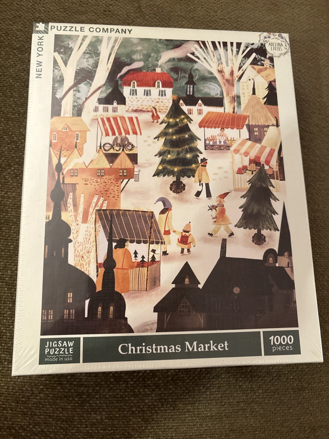 New York Puzzle Company Christmas Market Jigsaw Puzzle