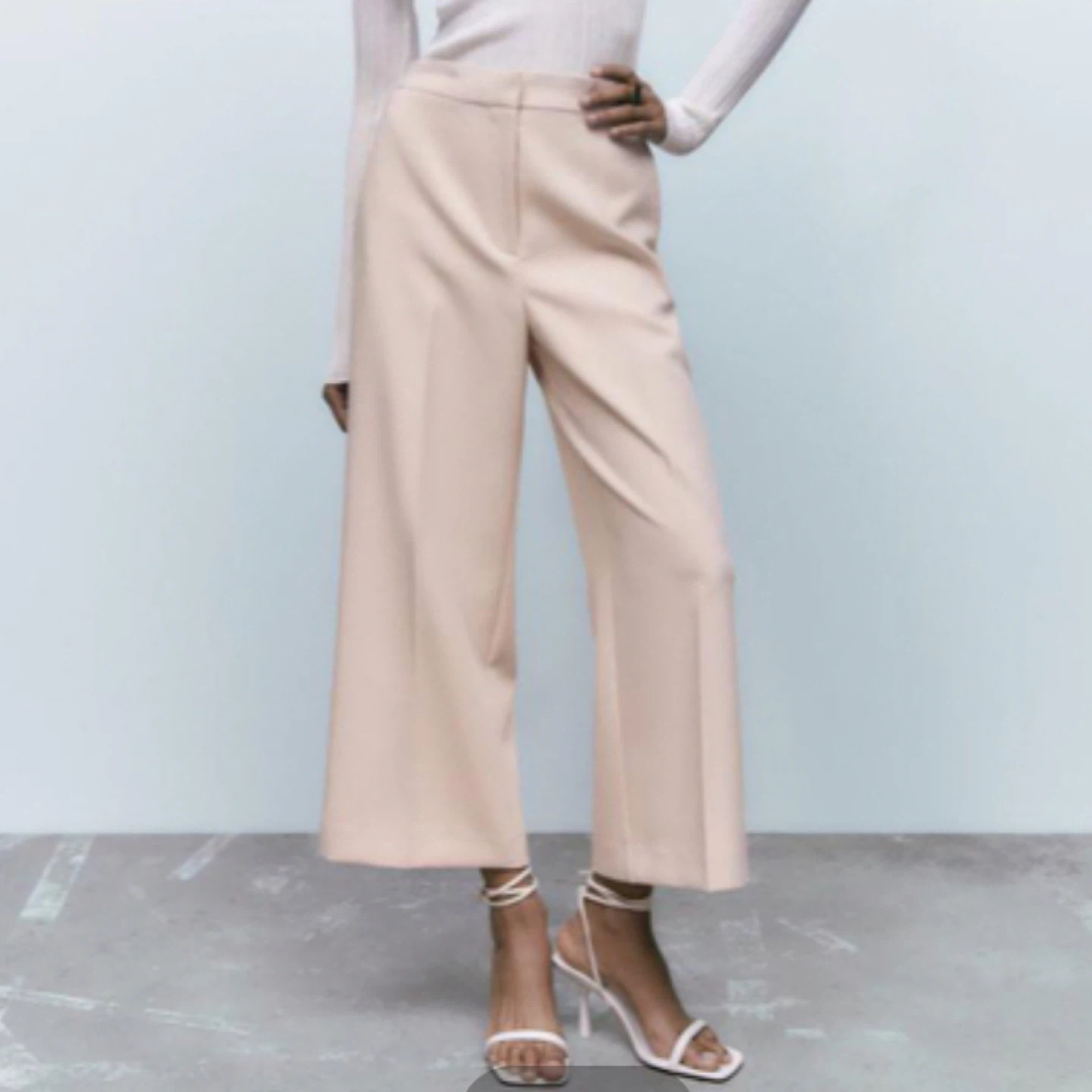 New✨Zara high waisted cropped culottes - photo 2