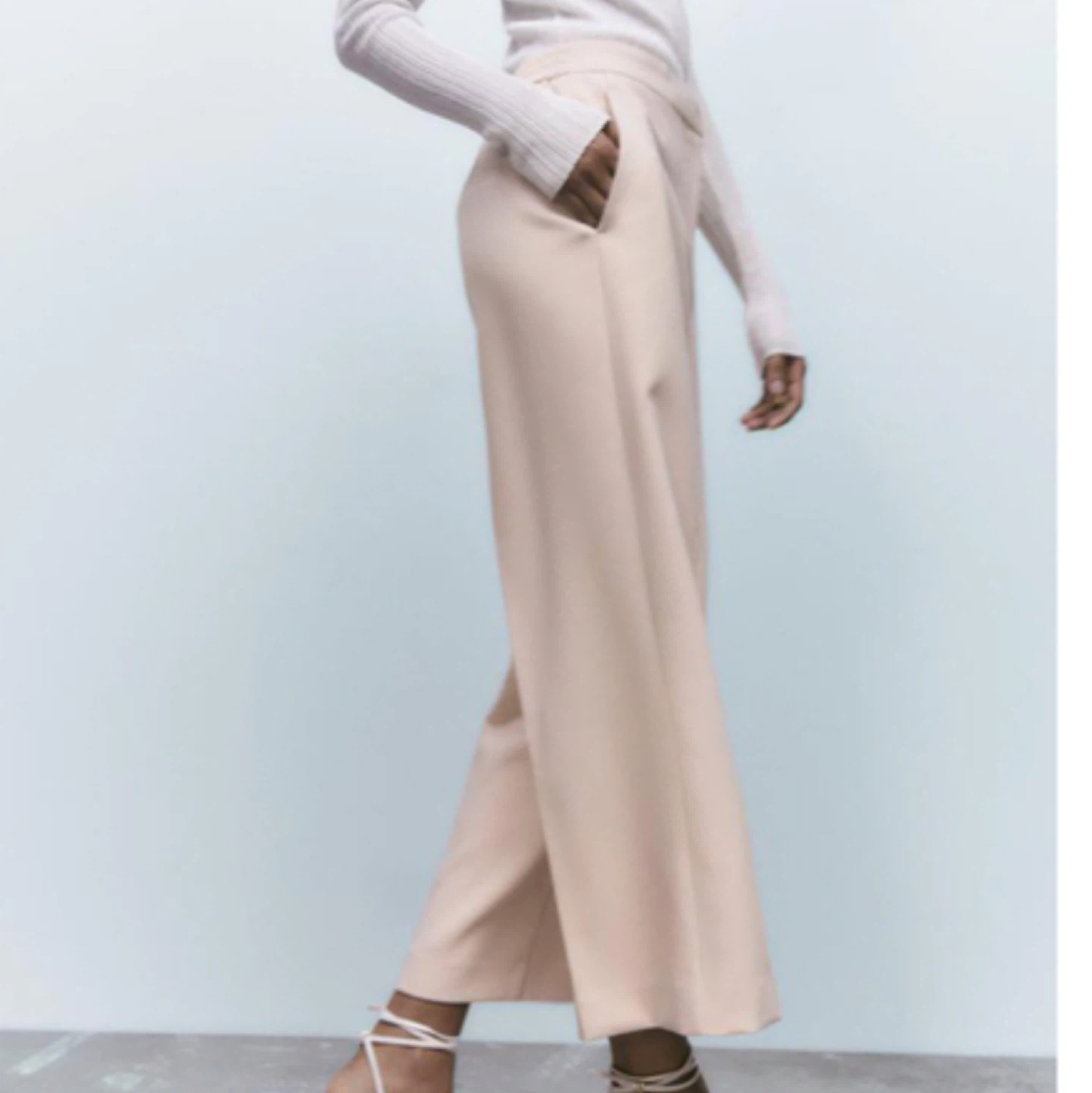 New✨Zara high waisted cropped culottes - photo 4