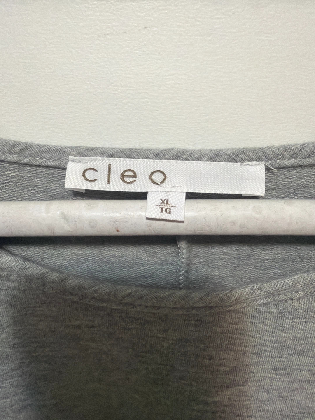 Cleo Grey Long Sleeve Tunic Top XL - photo 2