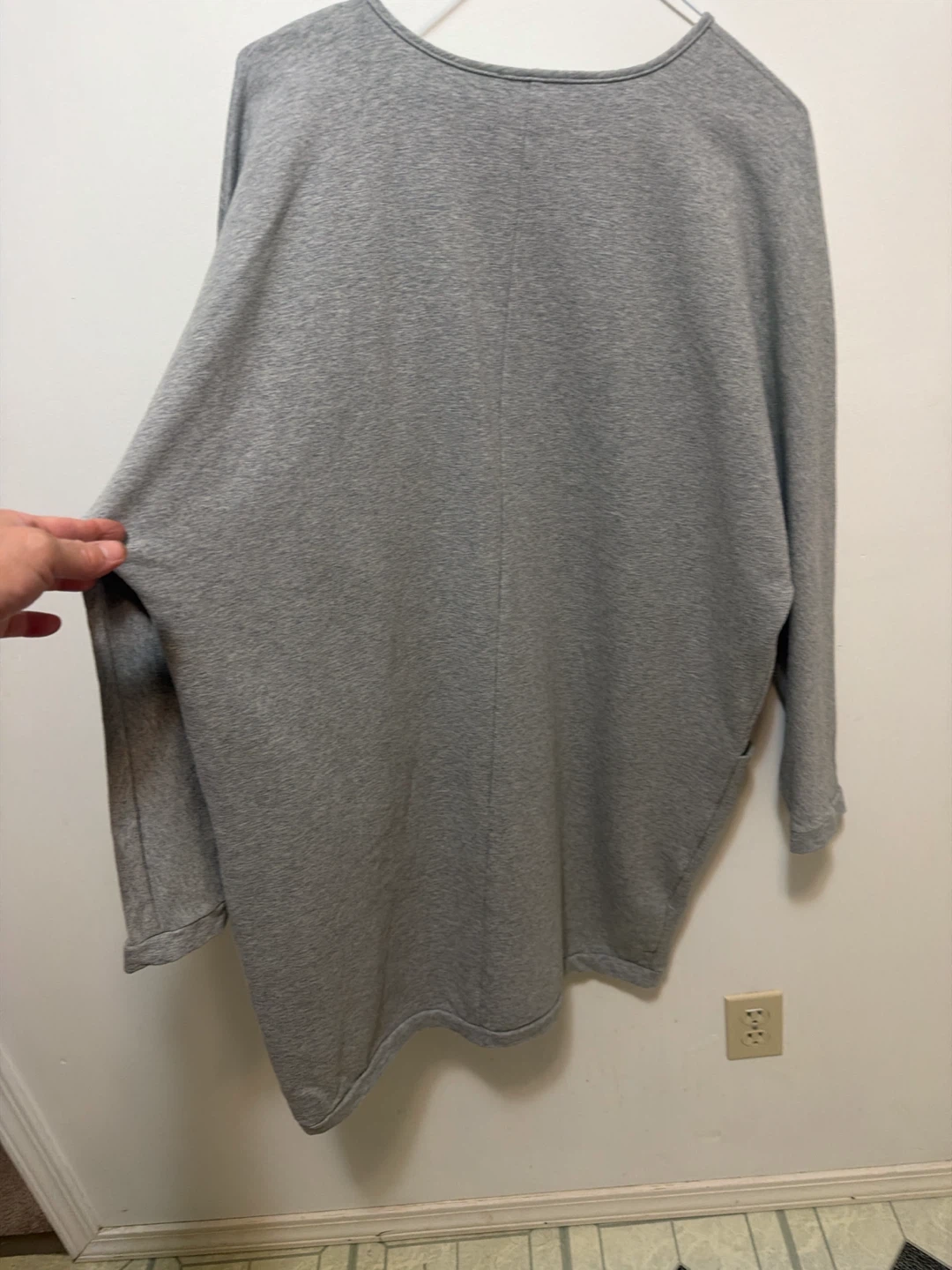 Cleo Grey Long Sleeve Tunic Top XL - photo 4