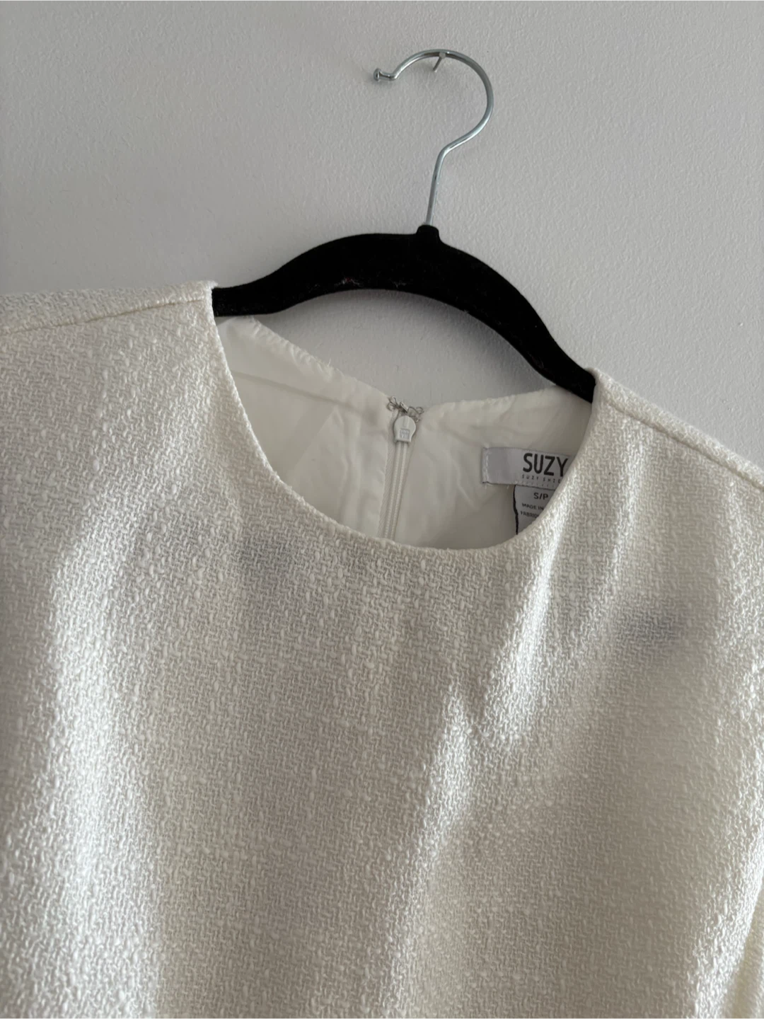 white sleeveless tweed dress! - photo 3
