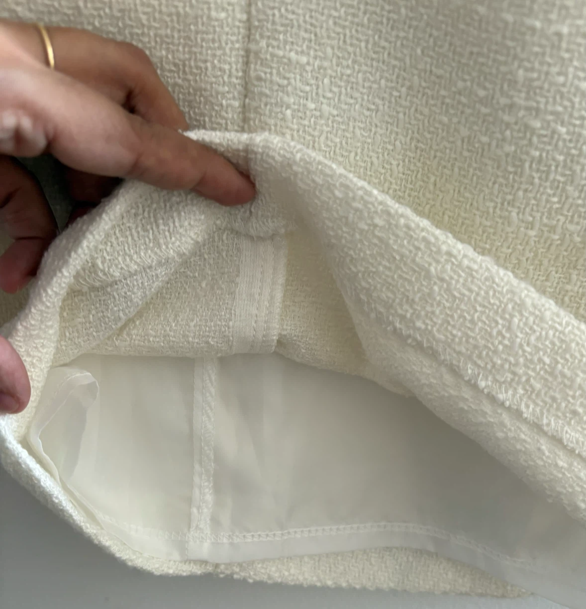white sleeveless tweed dress! - photo 4