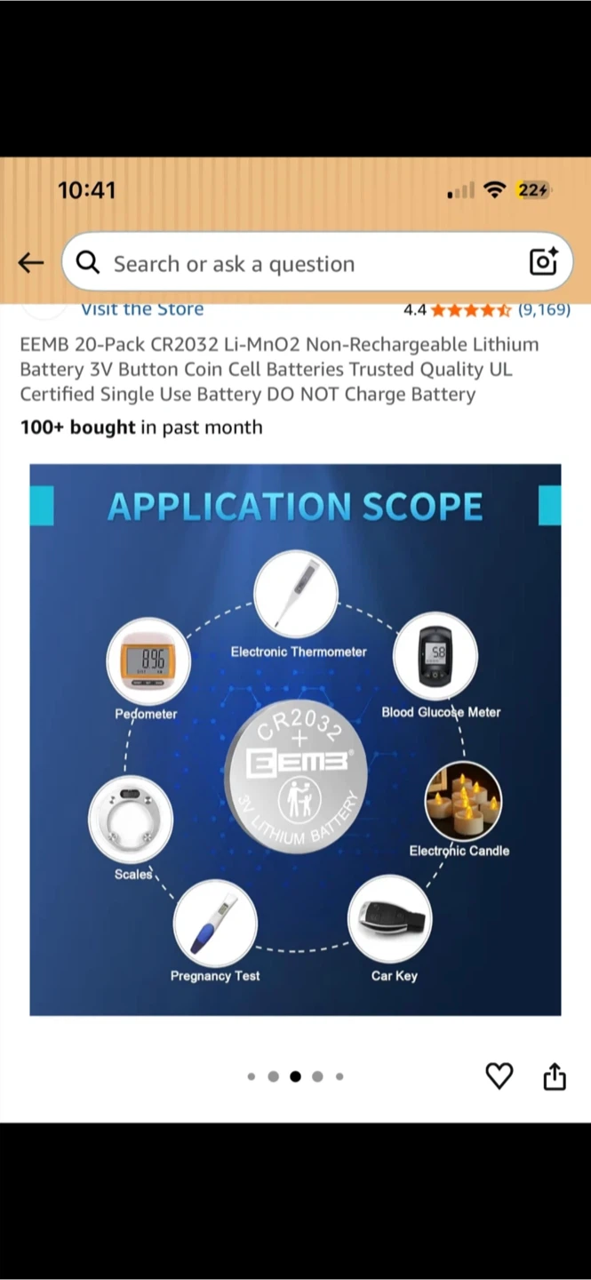 EEMB CR2032 3V Lithium Coin Cell Batteries 🔋✨ - photo 2