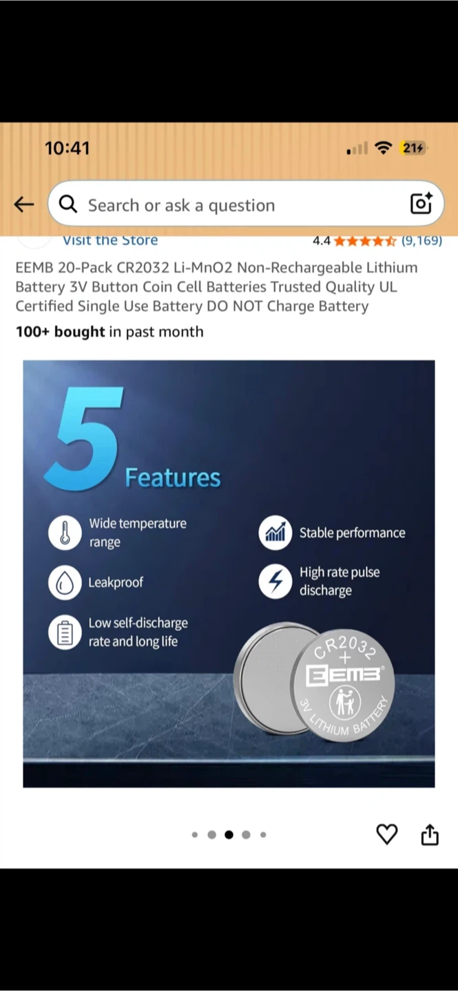 EEMB CR2032 3V Lithium Coin Cell Batteries 🔋✨ - photo 3
