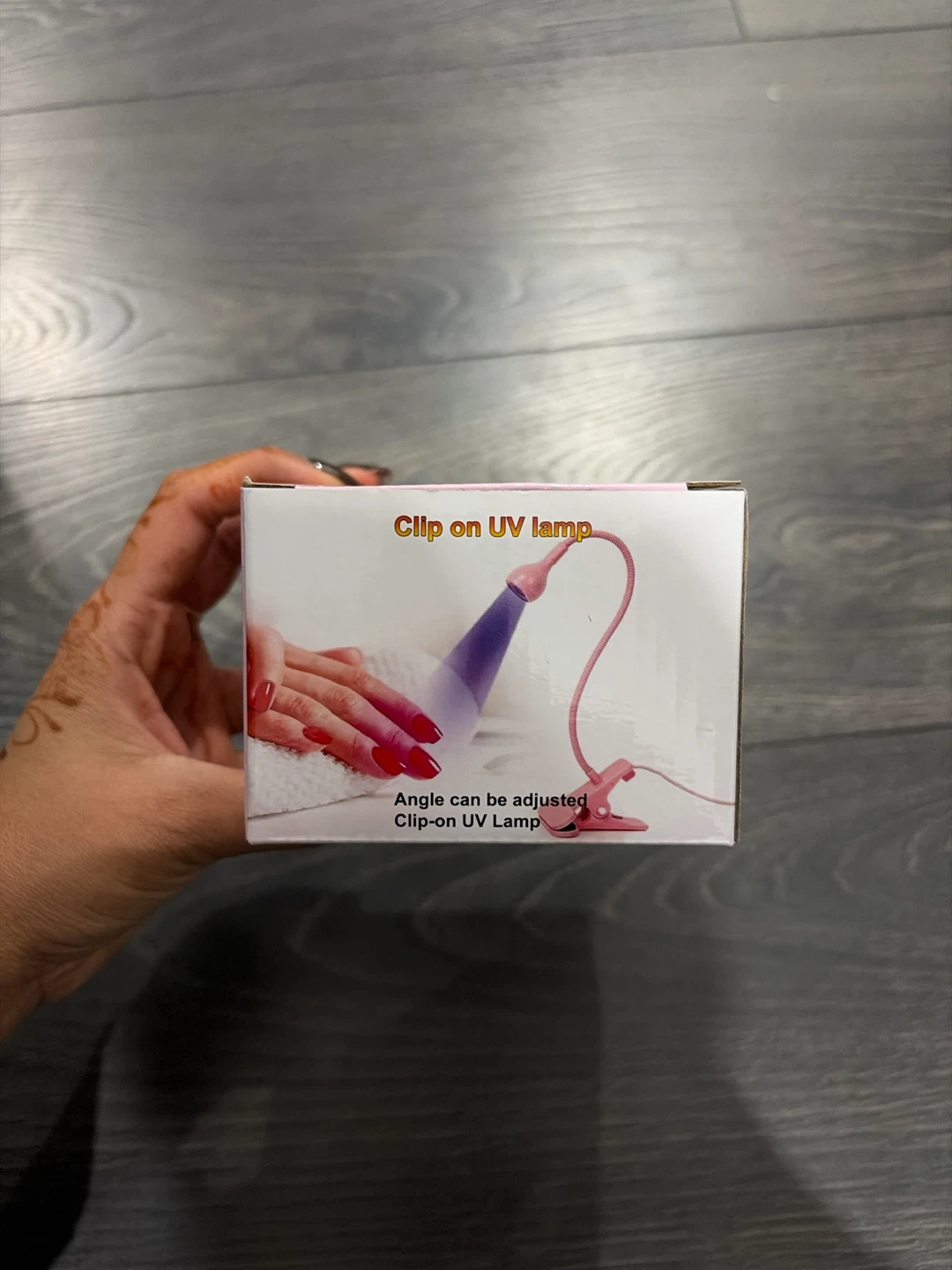 Clip on UV lamp