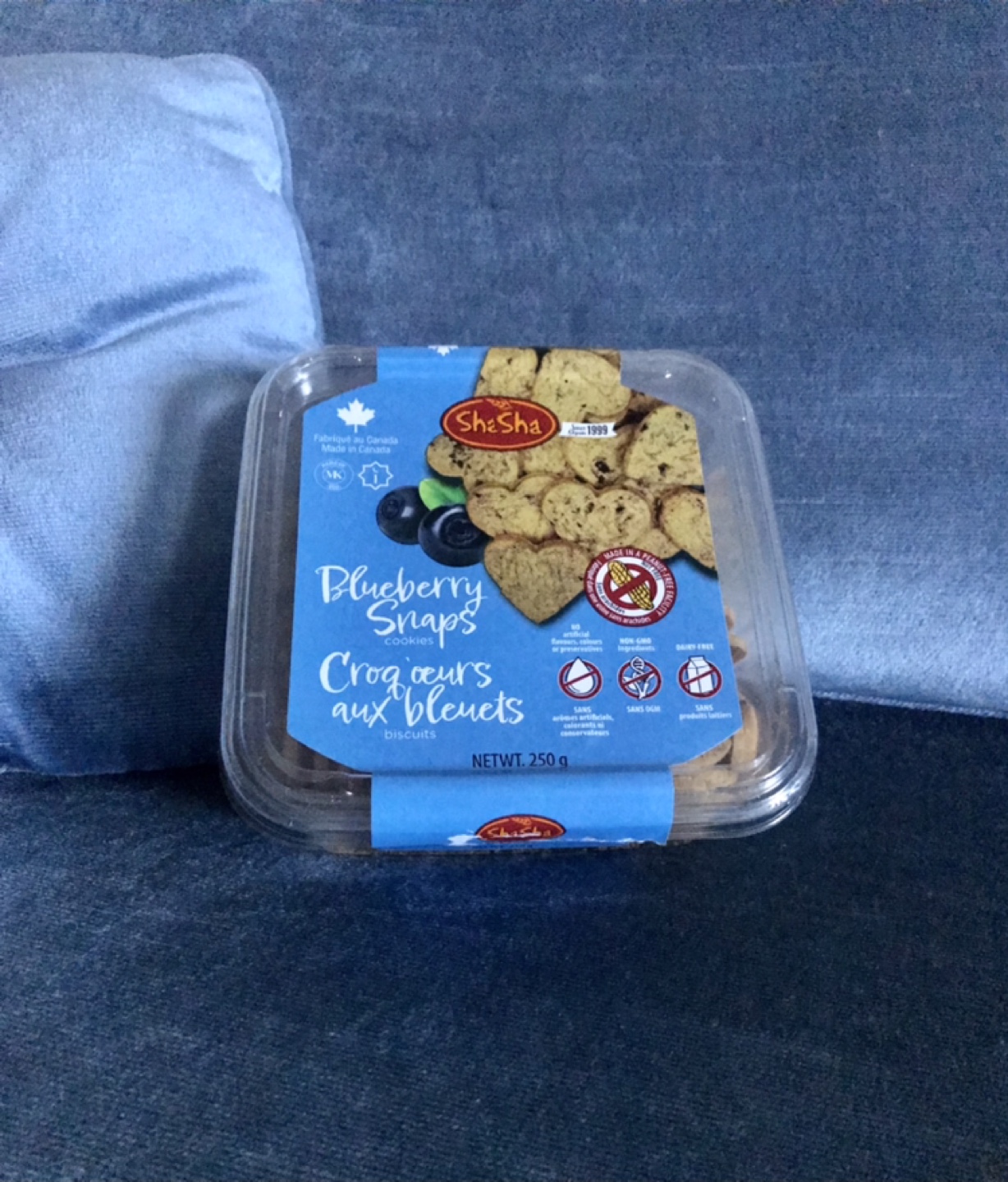 ShaSha brand Blueberry Snaps - Natural, non-GMO, Dairy-free - photo 2