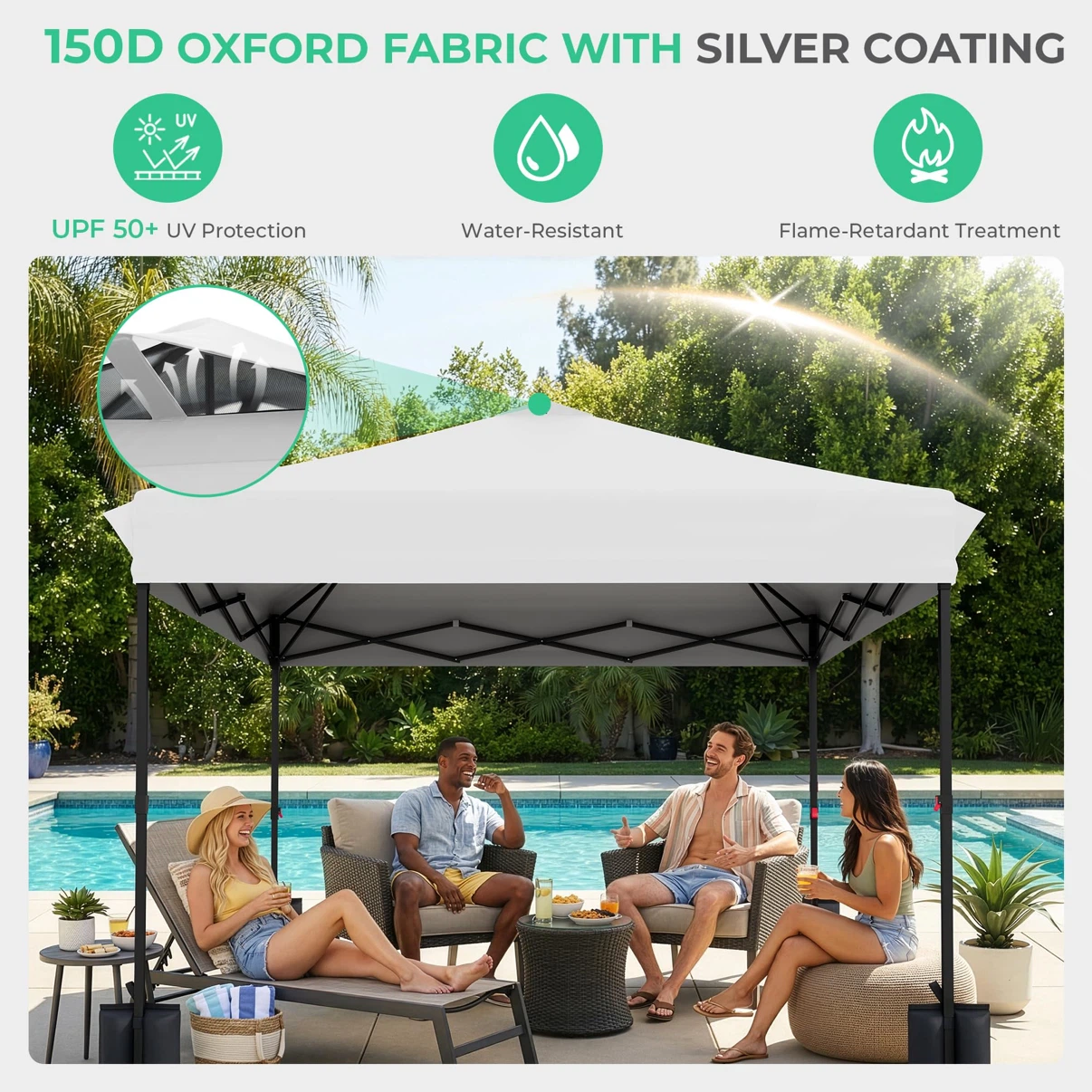 JEAREY 10x10 Pop Up Canopy Tent - photo 5