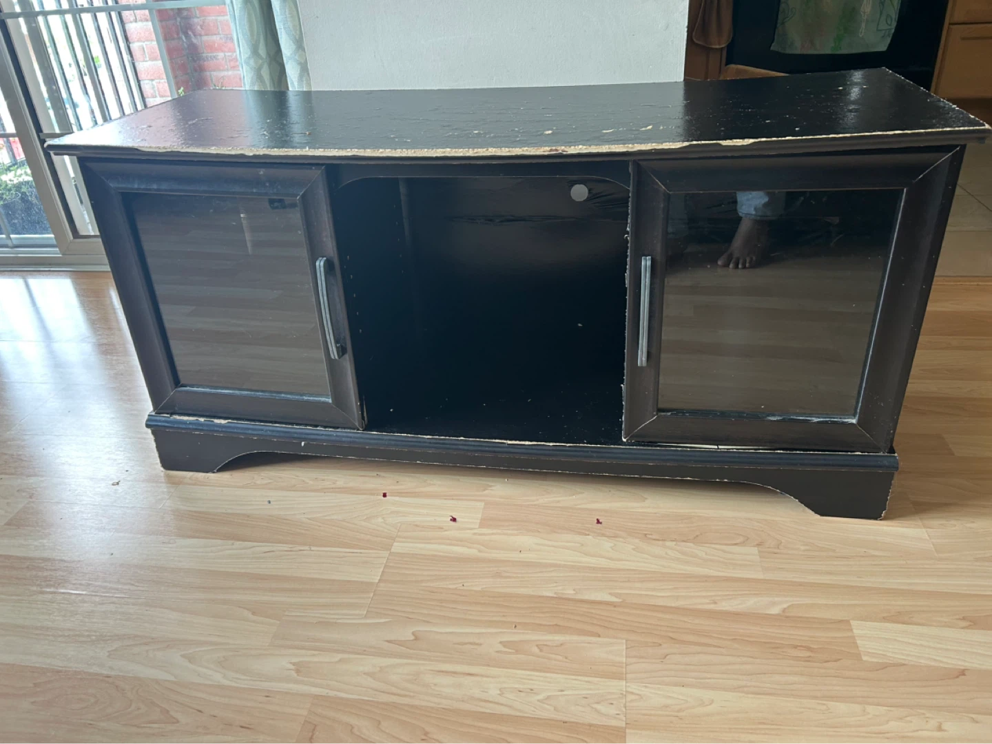 Black TV Media Stand