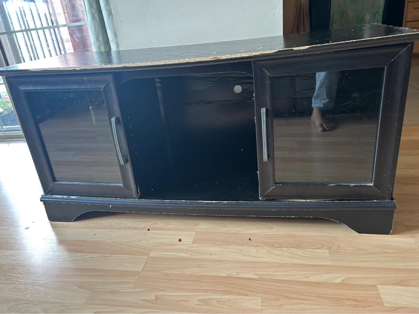 Black TV Media Stand - photo 2
