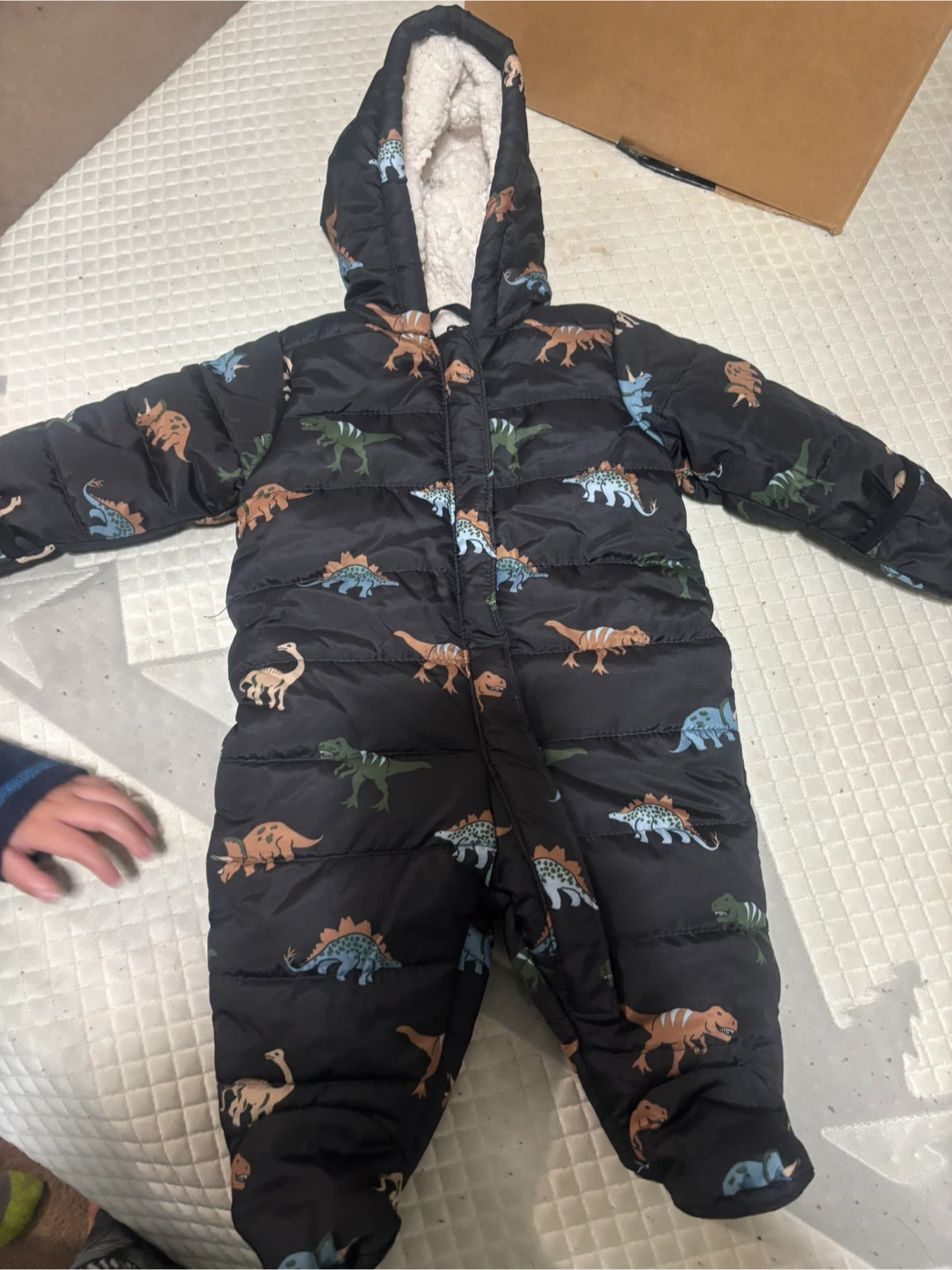 Baby Dinosaur Print Winter Snowsuit - photo 5