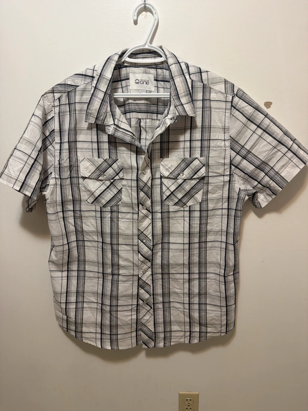Warehouse One Plaid Short Sleeve Button-Up Shirt