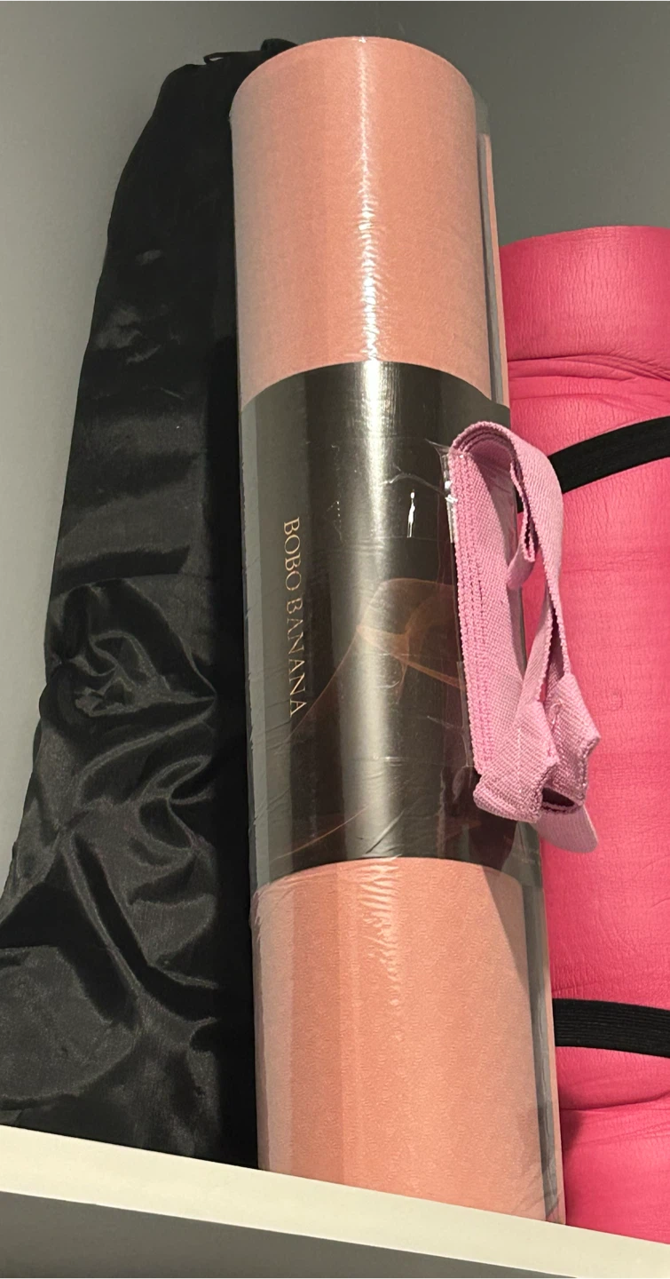 brand new light pink eco-friendly TPE yoga mat.