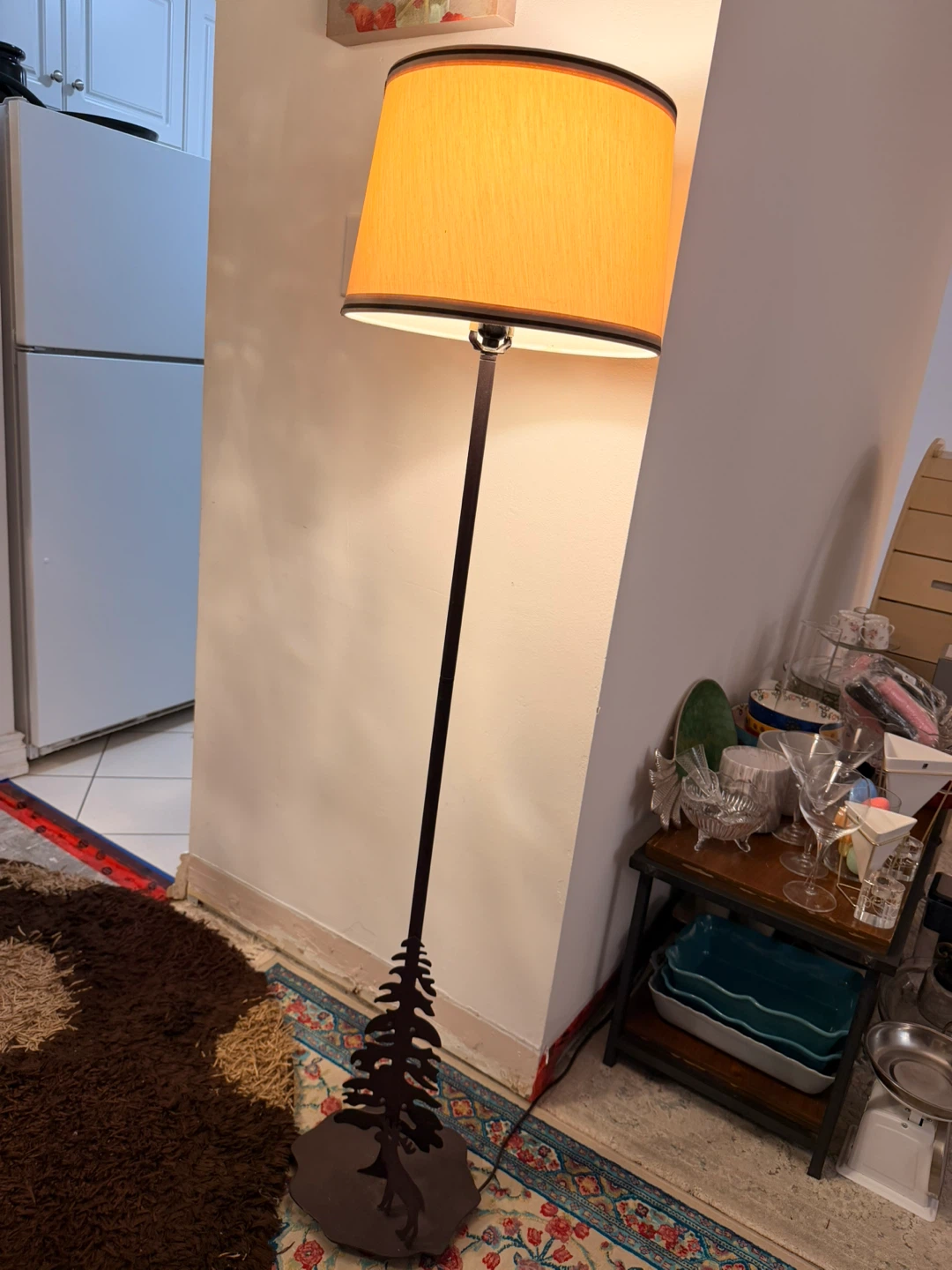 Floor Lamp with Tree Silhouette Base - photo 2