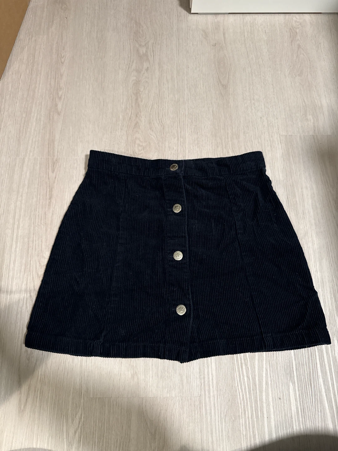 H&M Navy Blue Corduroy Skirt