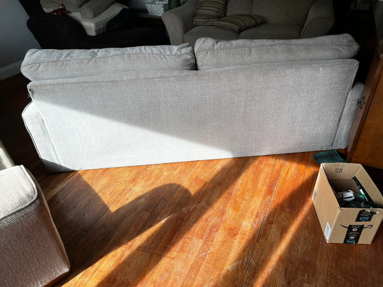 Light grey two-seater sofa - photo 3