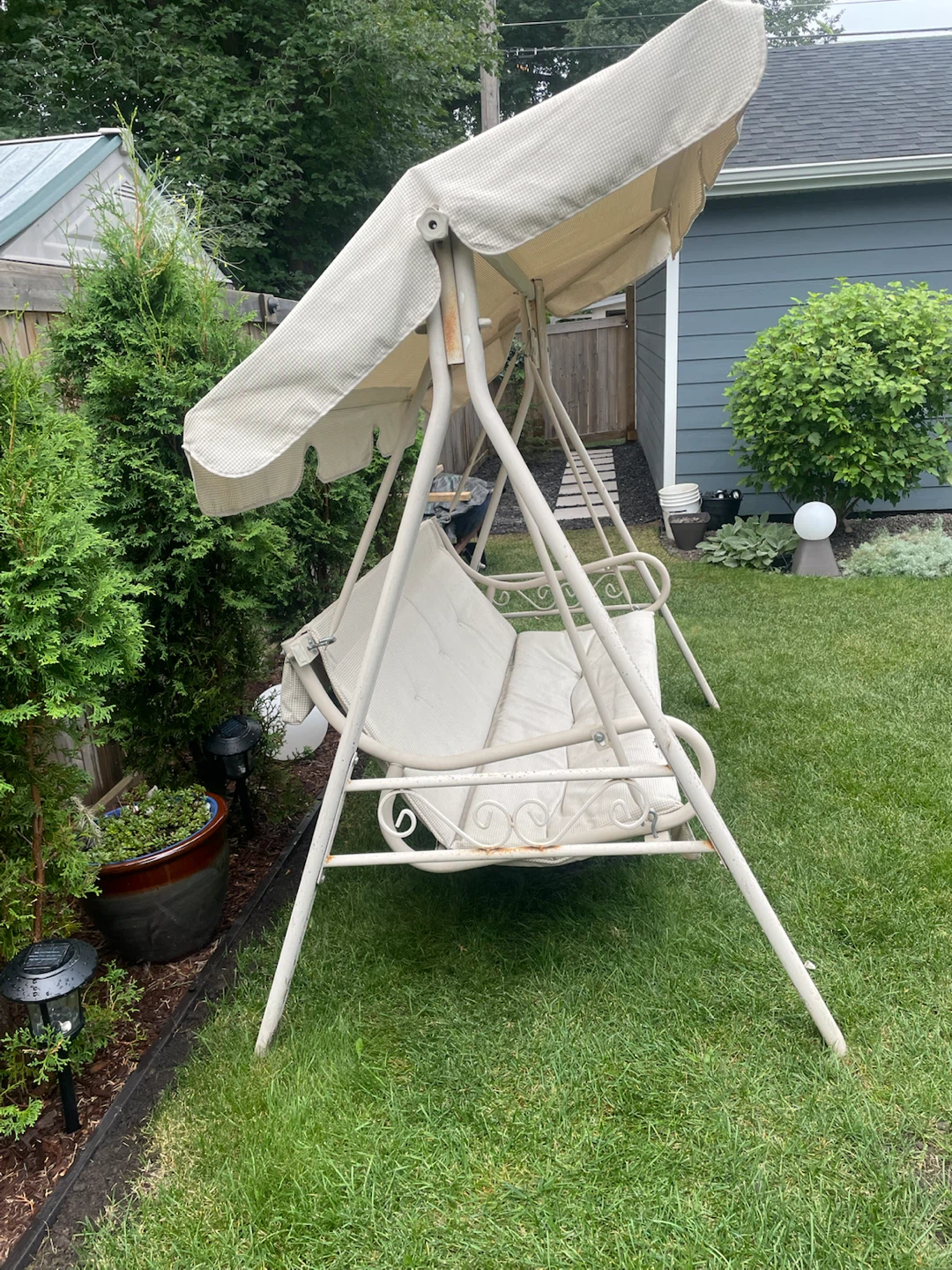 Outdoor Patio Swing with Canopy - photo 4