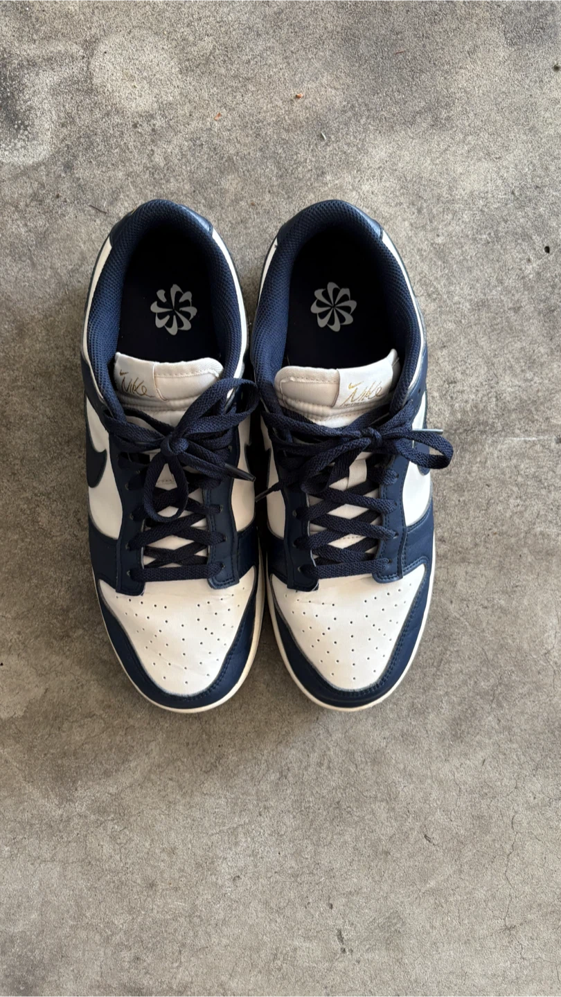 Navy Nike Dunk Lows - photo 5