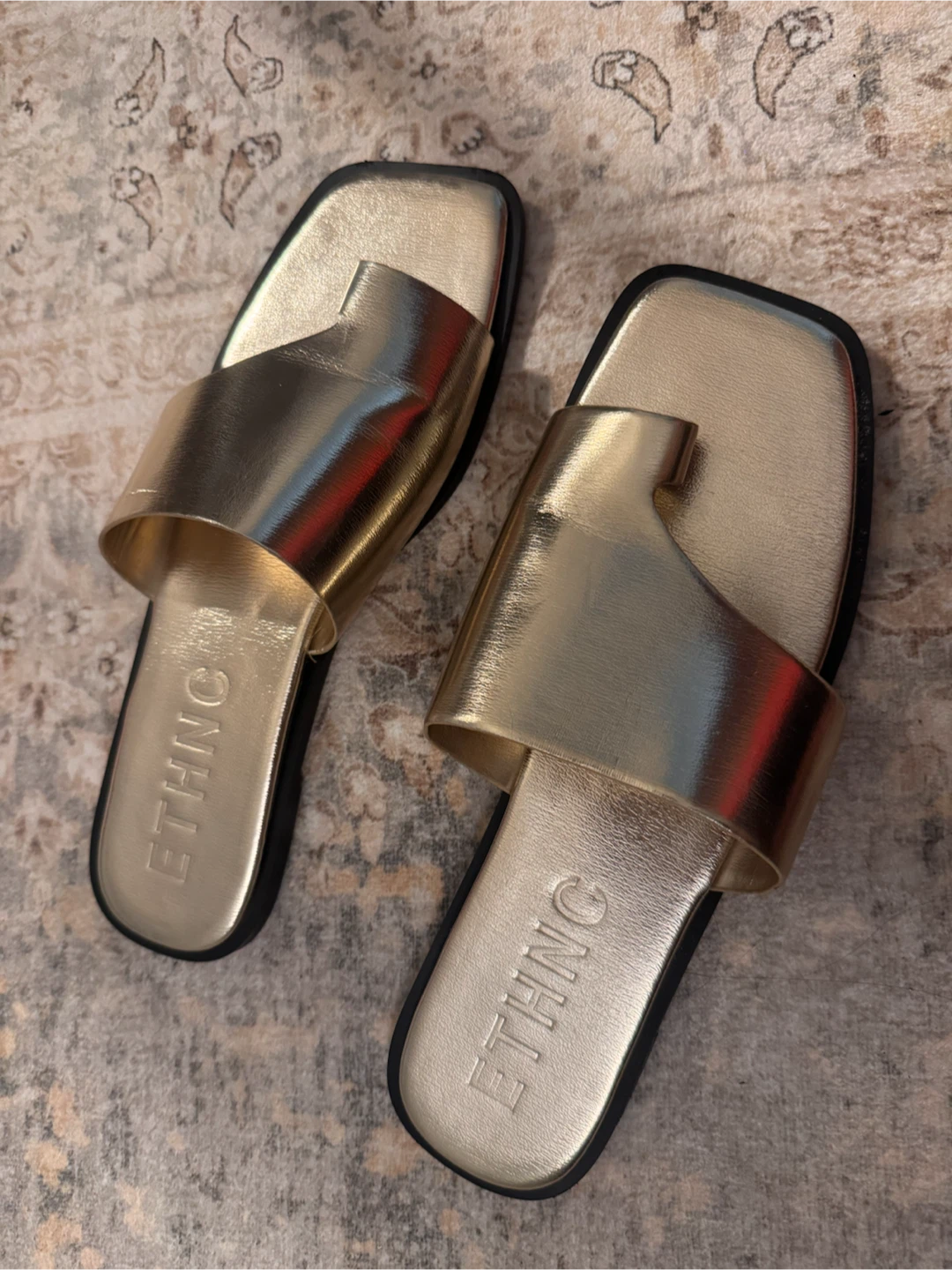 ETHNC Gold Slide Sandals - photo 2