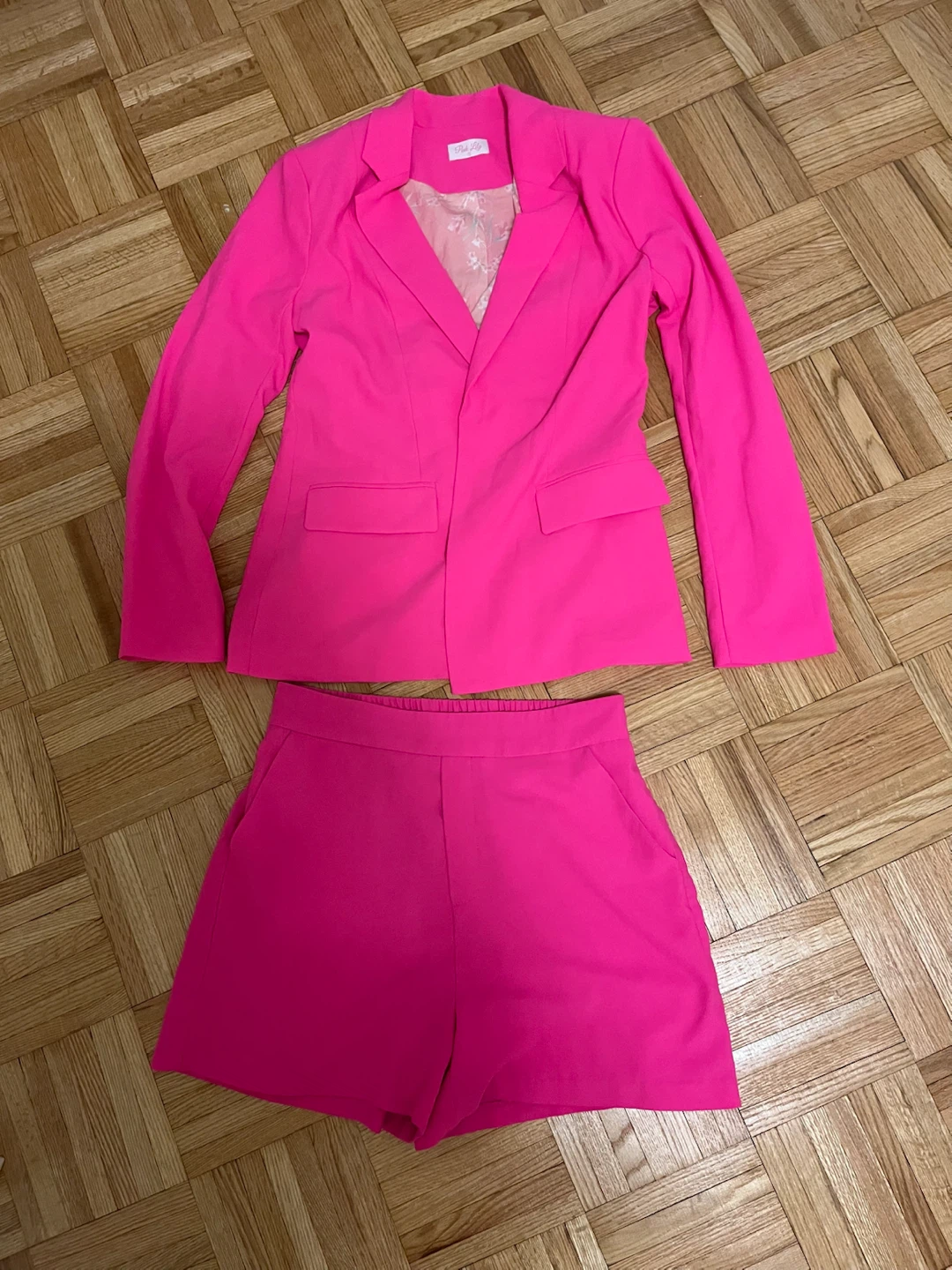 Pink Lily Hot Pink Blazer & Shorts Set – Size S