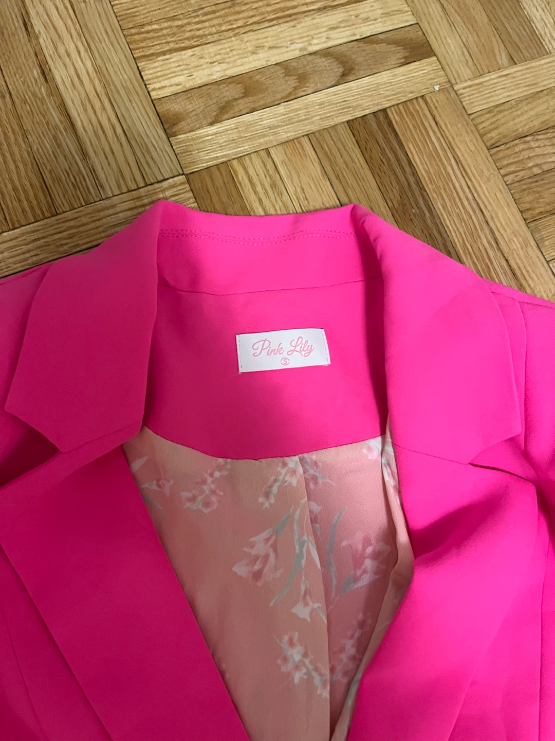 Pink Lily Hot Pink Blazer & Shorts Set – Size S - photo 3