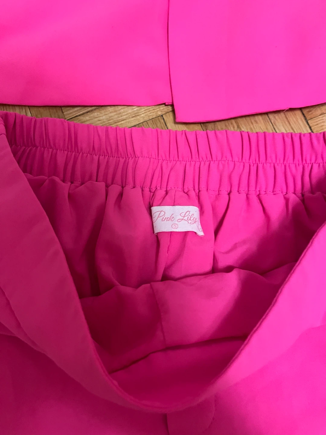 Pink Lily Hot Pink Blazer & Shorts Set – Size S - photo 4