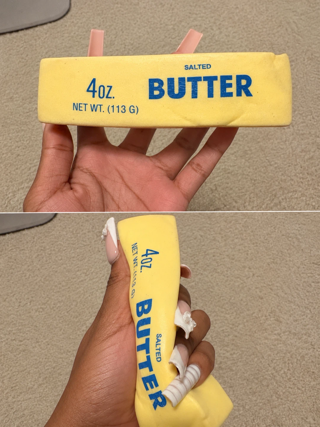 Salted Butter Squeezable Stress Toy