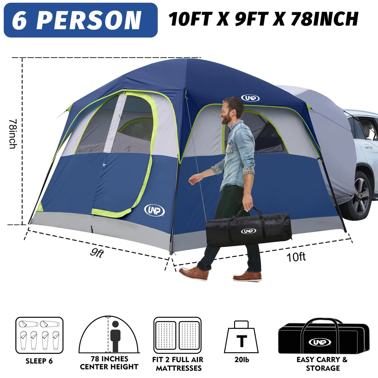 UNP SUV Tent for Camping, 6-Person SUV - photo 2