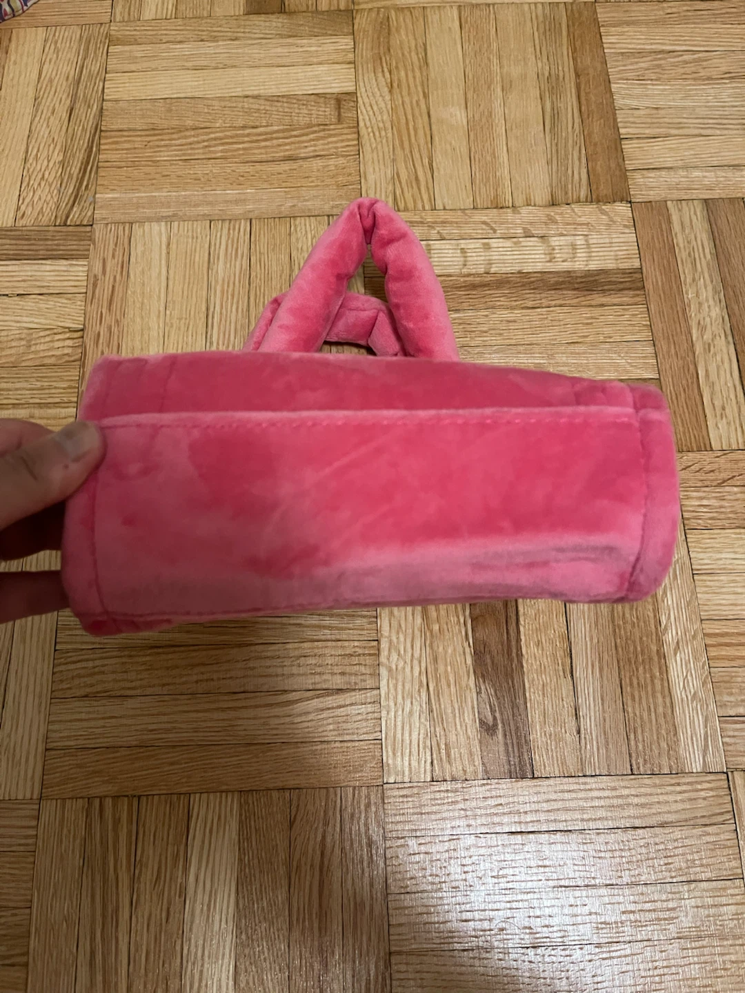 Juicy Couture Pink Velour Rhinestone Tote Bag - photo 4