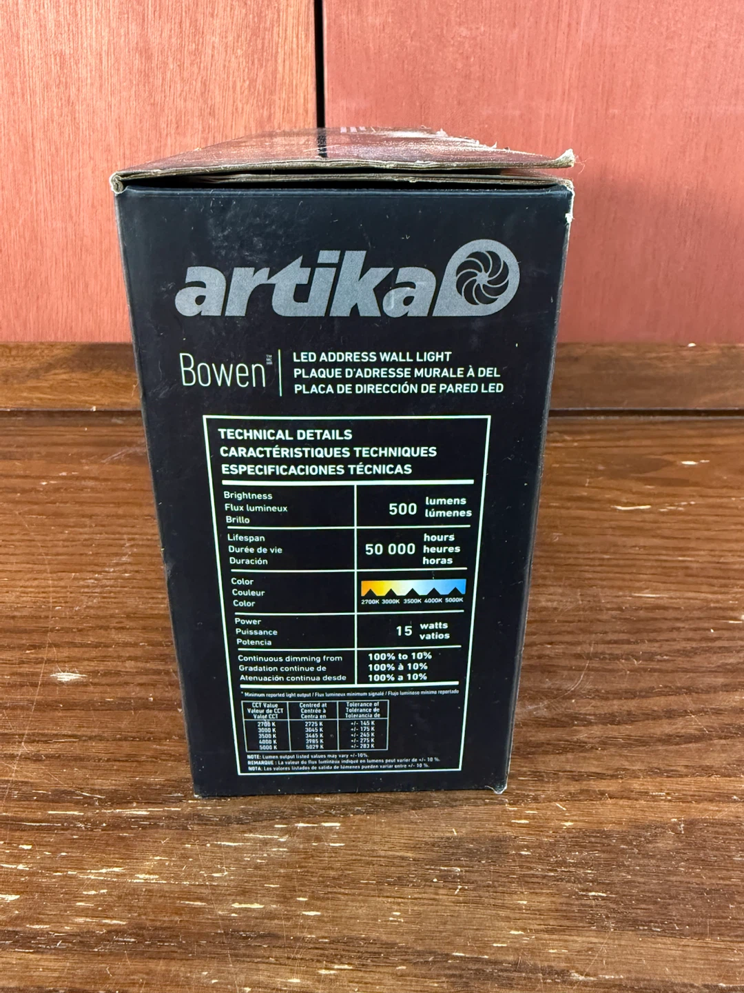 Artika Bowen Outdoor LED Address Light, Black - photo 3