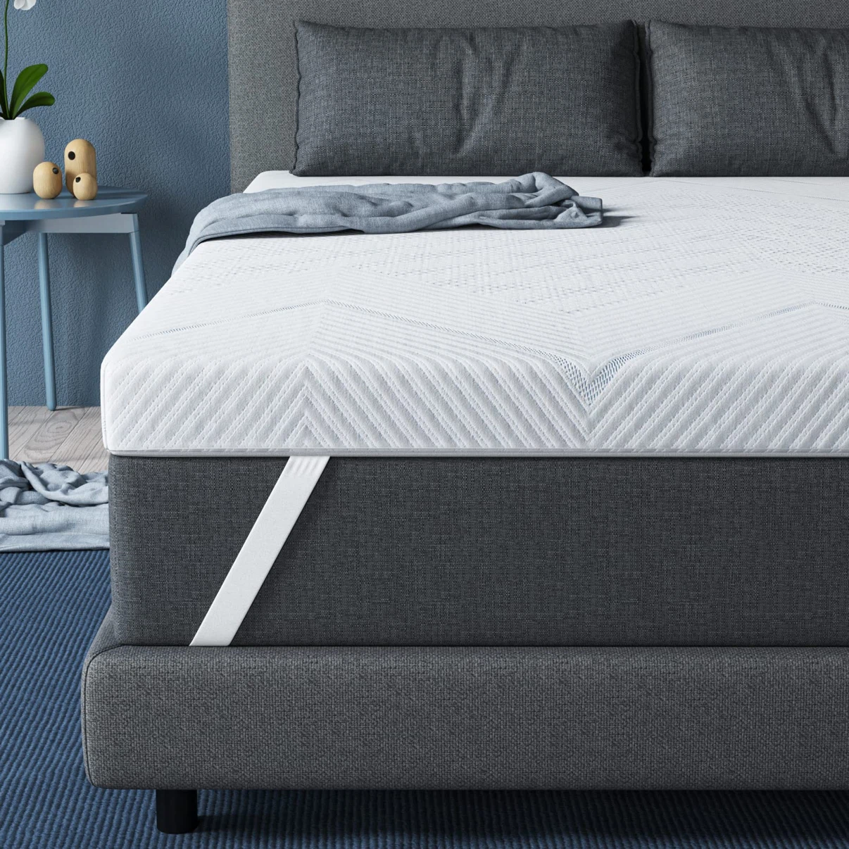BedStory 3 inch Gel Mattress Topper, Queen