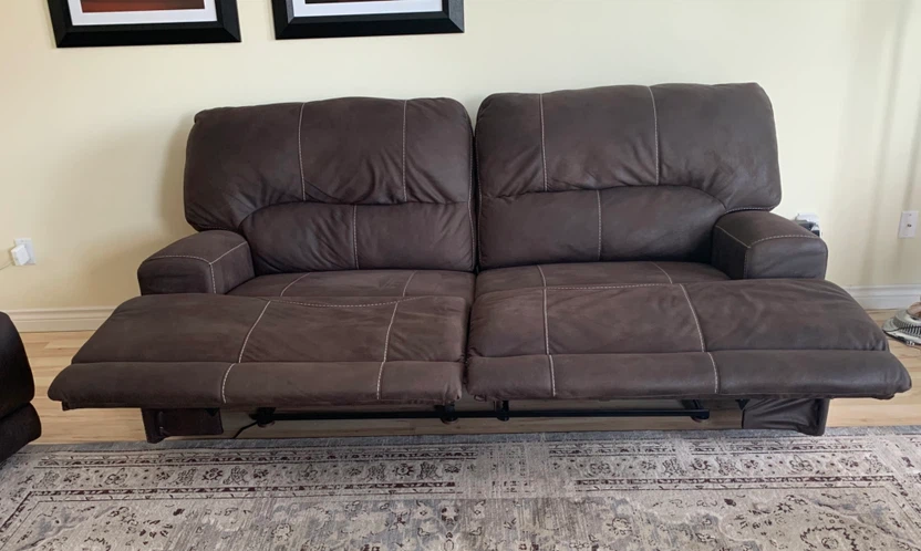 Power Reclining Couch and Oversized Chair - photo 3