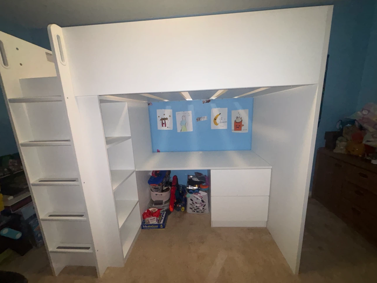 IKEA Stuva Loft Bed with Desk and Wardrobe