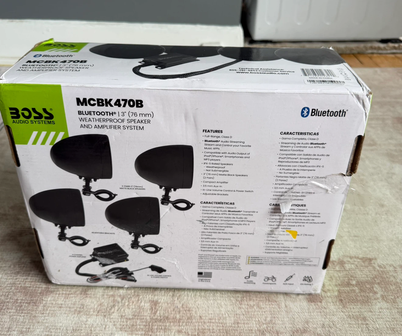 BOSS Audio MCBK470B Weatherproof Speaker and Amplifier System - photo 2