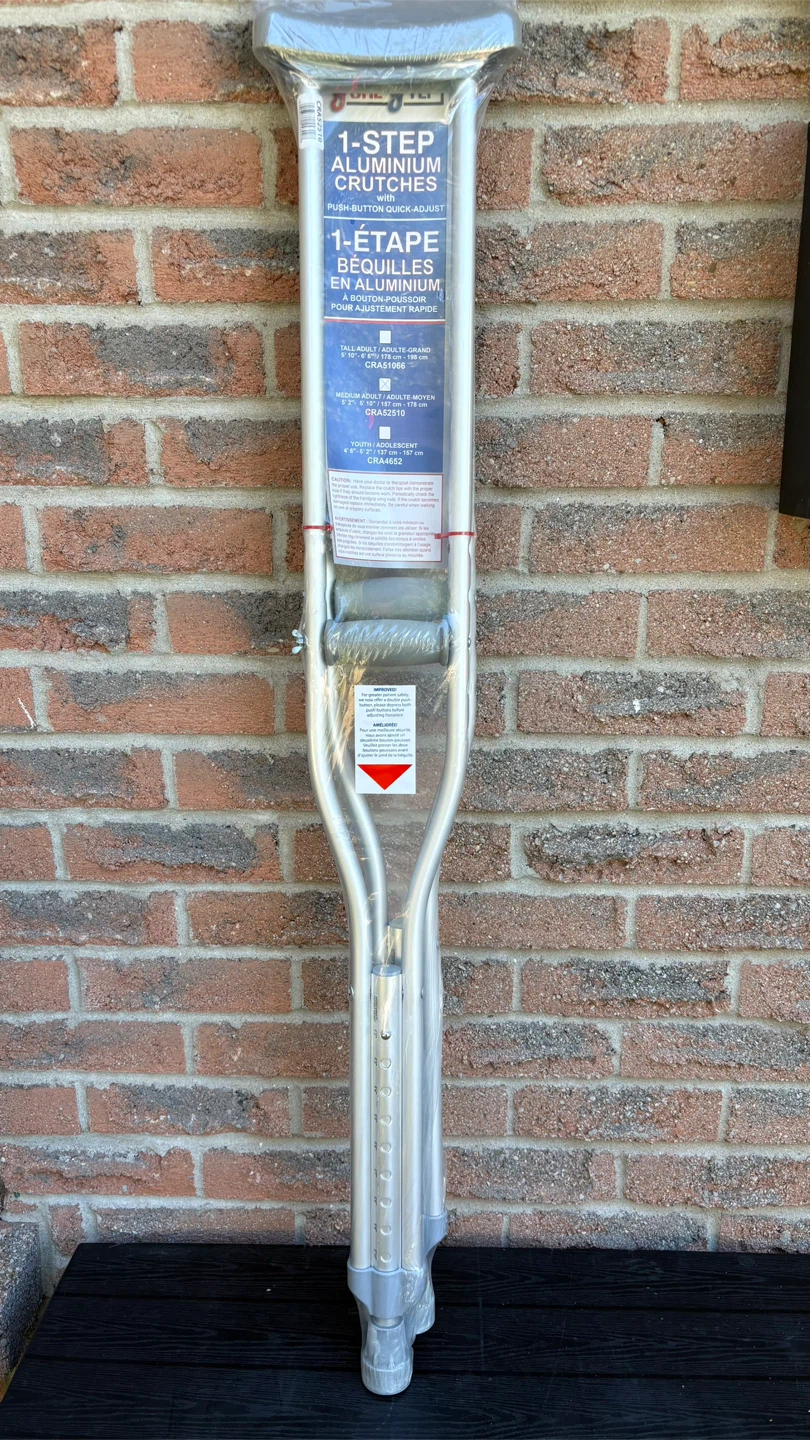 Sure-Step Medium Adult Aluminium Crutches - photo 4