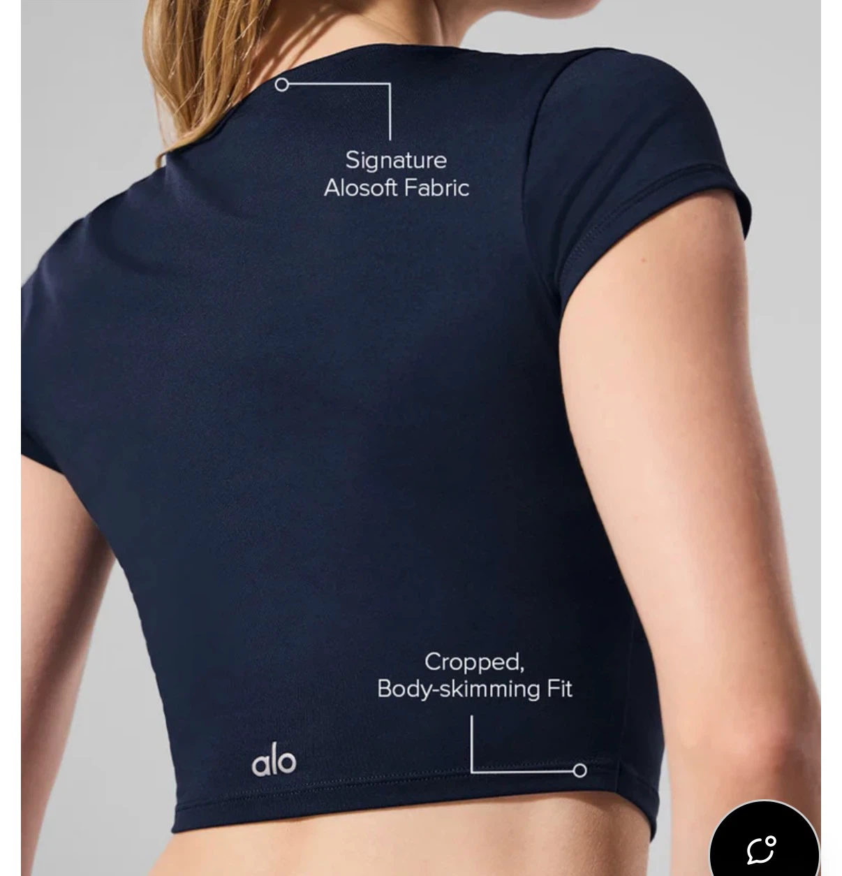 Alosoft Crop Finesse Short Sleeve - photo 3