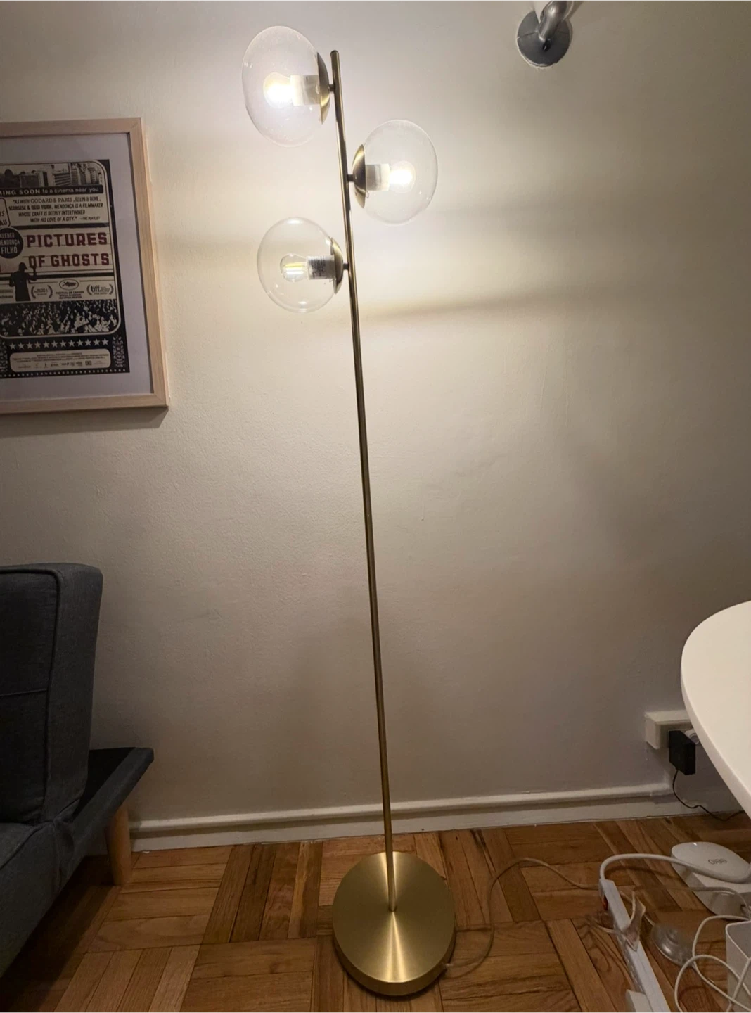 3-Light Orb Floor Lamp Wayfair - Gold - photo 2