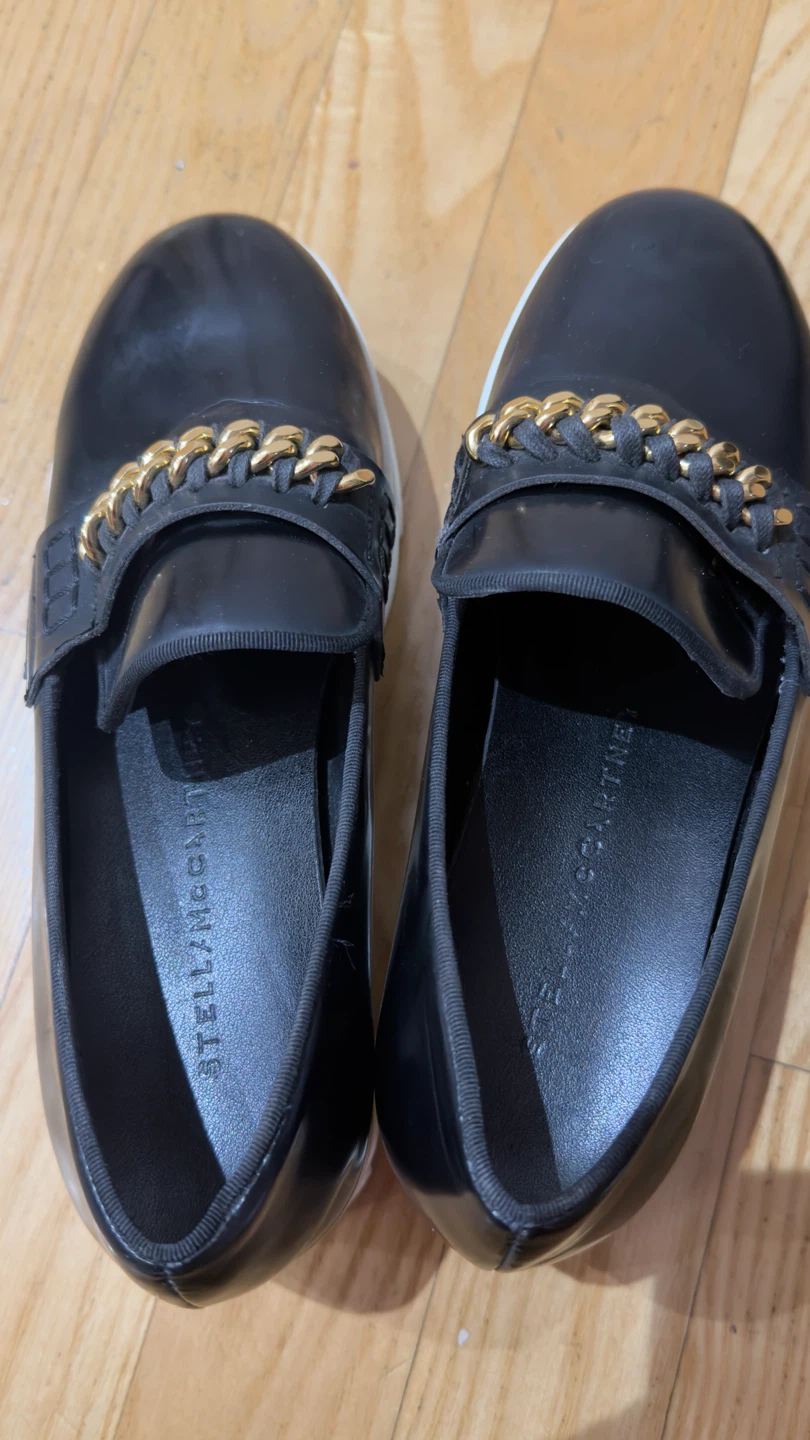 Stella McCartney Black Platform Loafers